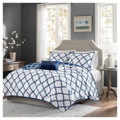 Madison Park Becker Geometric Quilt Set - 4pc