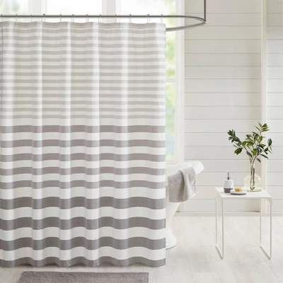 72"x72" Colette Yarn Dyed Woven Shower Curtain