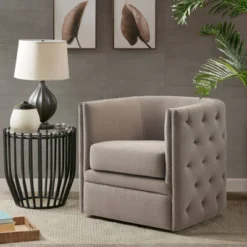 Milton Swivel Chair Gray