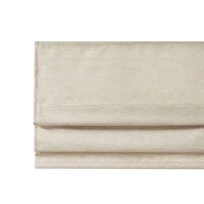 Aberdeen Printed Faux Silk Room Darkening Cordless Roman Blinds And Shade Ivory - Image 6