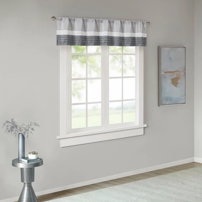 18"x50" Salem Polyoni Pintuck Window Valance - Madison Park - Image 12