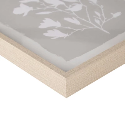 3pc Fair Florets Framed Glass Wall Art Set Beige - Madison Park - Image 9