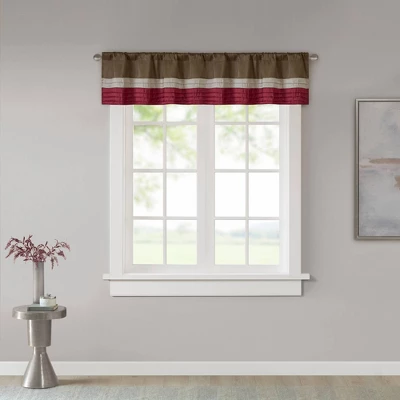 18"x50" Salem Polyoni Pintuck Window Valance - Madison Park - Image 7