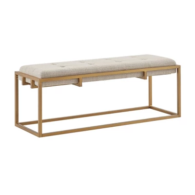 Padma Accent Bench Brown/Antique Bronze - Madison Park - Image 2