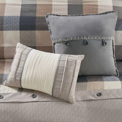 Warren Herringbone Duvet Cover Set - Image 11