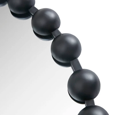 33.8" X 24.3" Round Marlowe Decorative Wall Mirror Black - Madison Park Signature - Image 2