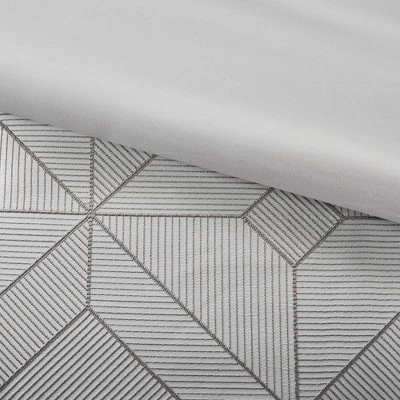 7pc Ollie Jacquard Comforter Set Gray - Madison Park - Image 5