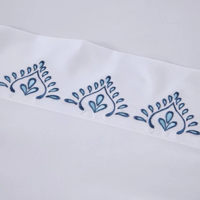 Madison Park 4pc Embroidered Microfiber Sheet Set - Image 2