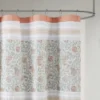 Stella Cotton Shower Curtain Coral