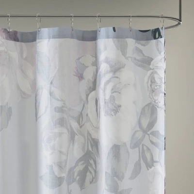 Colissa Cotton Floral Printed Shower Curtain - Image 2