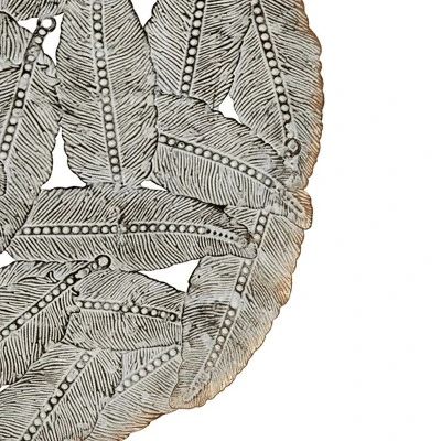 Set Of 3 Jax Iron Painted Wall Decor Blue - Image 4