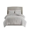 Danica Tufted Cotton Chenille Floral Duvet Cover Set - Madison Park