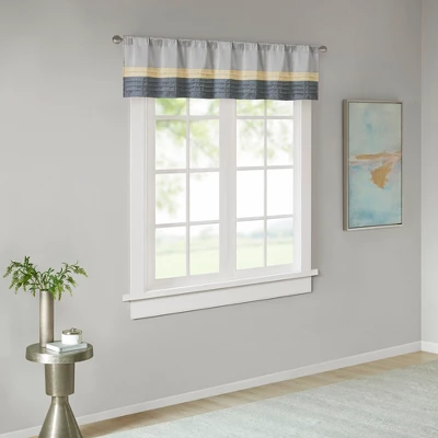 18"x50" Salem Polyoni Pintuck Window Valance - Madison Park - Image 13