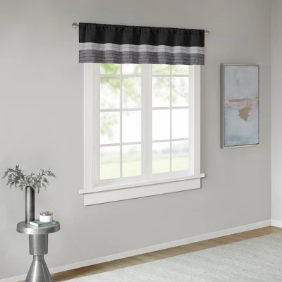 18"x50" Salem Polyoni Pintuck Window Valance - Madison Park - Image 6