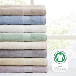 6pc Organic Cotton Bath Towel Set