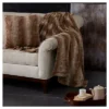 20"x20" Oversize Marselle Faux Fur Square Throw Pillow - Madison Park
