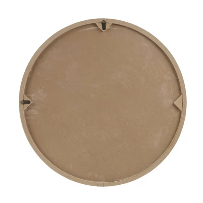 Leah Round Two-Tone Medallion Wall Decor Natural/White - Madison Park