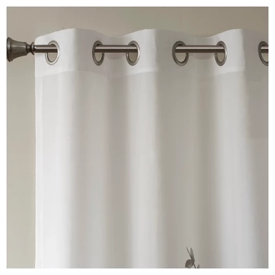 84"x50" Rosalie Burnout Printed Light Filtering Curtain Panel - Image 4