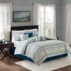 Navy Corynn Reversible Comforter Set Queen 7pc