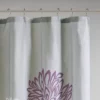 Calla Printed Floral Shower Curtain Purple