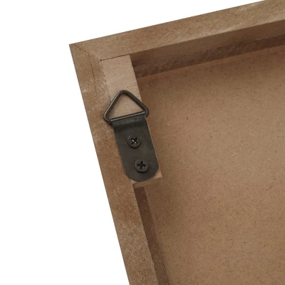 2pc Birch Palms Carved Wall Panel Set Dark Brown - Madison Park - Image 4