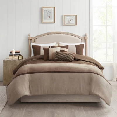Overland Faux Suede Duvet Cover Set - Image 3