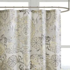 72"x72" Lian Printed Cotton Shower Curtain - Madison Park
