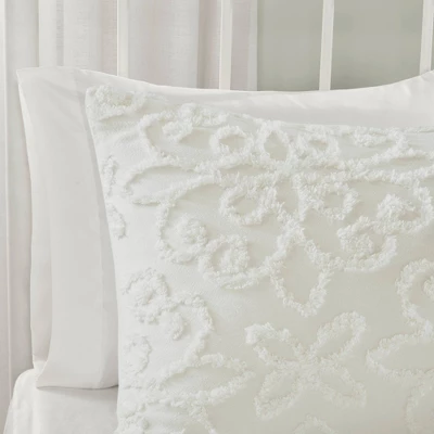 Amber Tufted Cotton Chenille Duvet Cover Set - Image 4