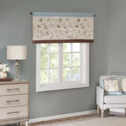 50x18" Monroe Embroidered Window Valance