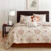 6pc Neda Reversible Coverlet Set Ivory - Madison Park