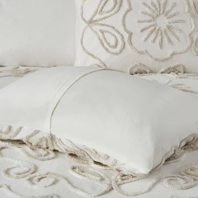 3pc Valeria Tufted Cotton Chenille Coverlet Set - Image 6