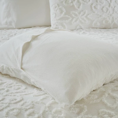 Amber Tufted Cotton Chenille Duvet Cover Set - Image 5