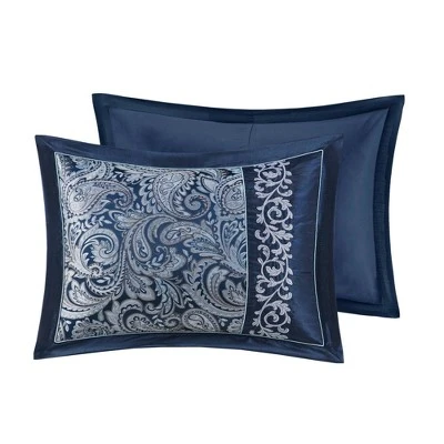 Martha Jacquard Comforter Set Navy - Madison Park - Image 11