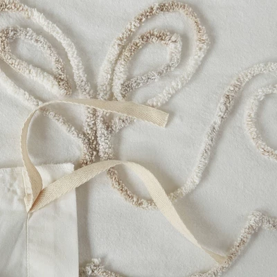 3pc Valeria Tufted Cotton Chenille Duvet Cover Set - Image 9