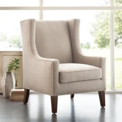 Colette Wing Chair Linen