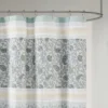 Stella Cotton Shower Curtain Blue