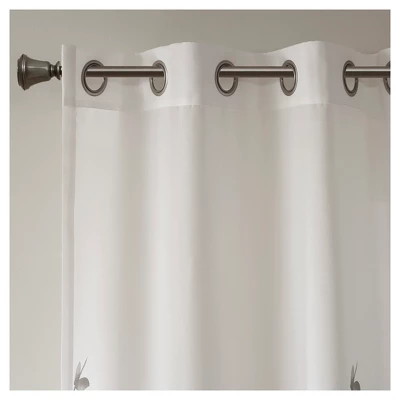 84"x50" Rosalie Burnout Printed Light Filtering Curtain Panel - Image 5