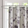 Sakura Cotton Printed Shower Curtain - Purple