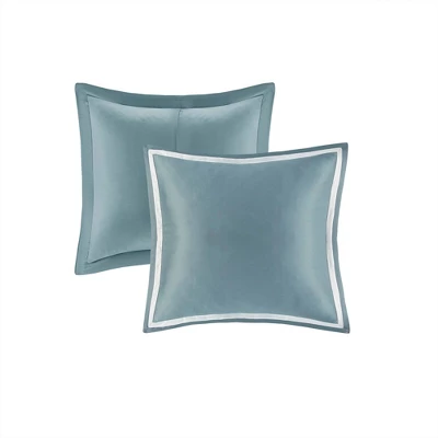 Madison Park 8pc Eilot Jacquard Comforter Set Aqua Green - Image 10