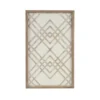 Exton Geo Carved Decorative Wall Wood Panel Natural/White - Madison Park