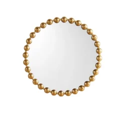 Round Marlowe Decorative Wall Mirror Gold - Madison Park Signature