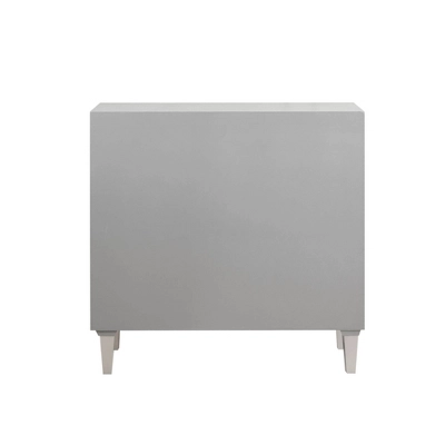 Lucy 2 Door Abstract Modern Accent Chest Silver - Madison Park - Image 5