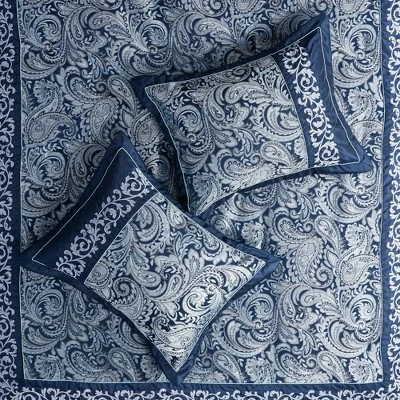 Martha Jacquard Comforter Set Navy - Madison Park - Image 8