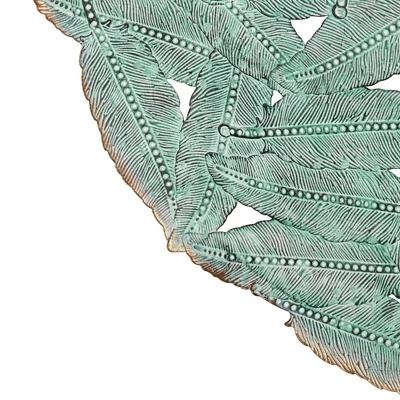 Set Of 3 Jax Iron Painted Wall Decor Blue - Image 5