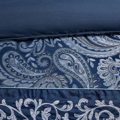 Martha Jacquard Comforter Set Navy - Madison Park - Image 5