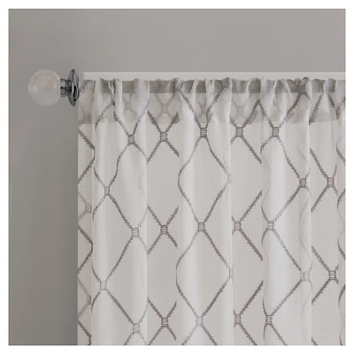 Clarissa Diamond Sheer Curtain Panel