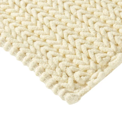 Braided Cotton Chenille Chain Stitch Bath Rug - Image 5