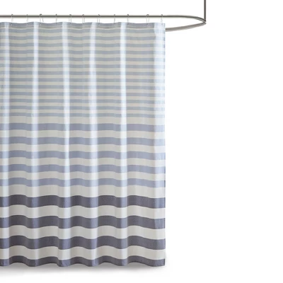 72"x72" Colette Yarn Dyed Woven Shower Curtain - Image 5