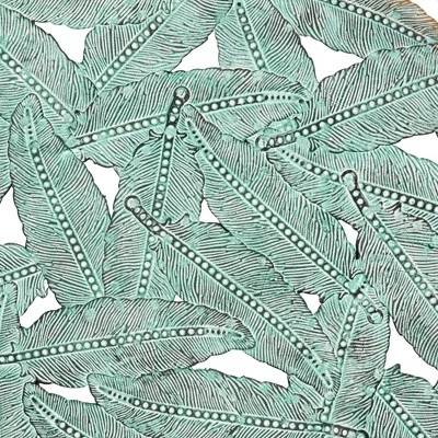 Set Of 3 Jax Iron Painted Wall Decor Blue - Image 10