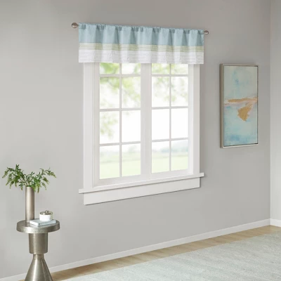 18"x50" Salem Polyoni Pintuck Window Valance - Madison Park - Image 14